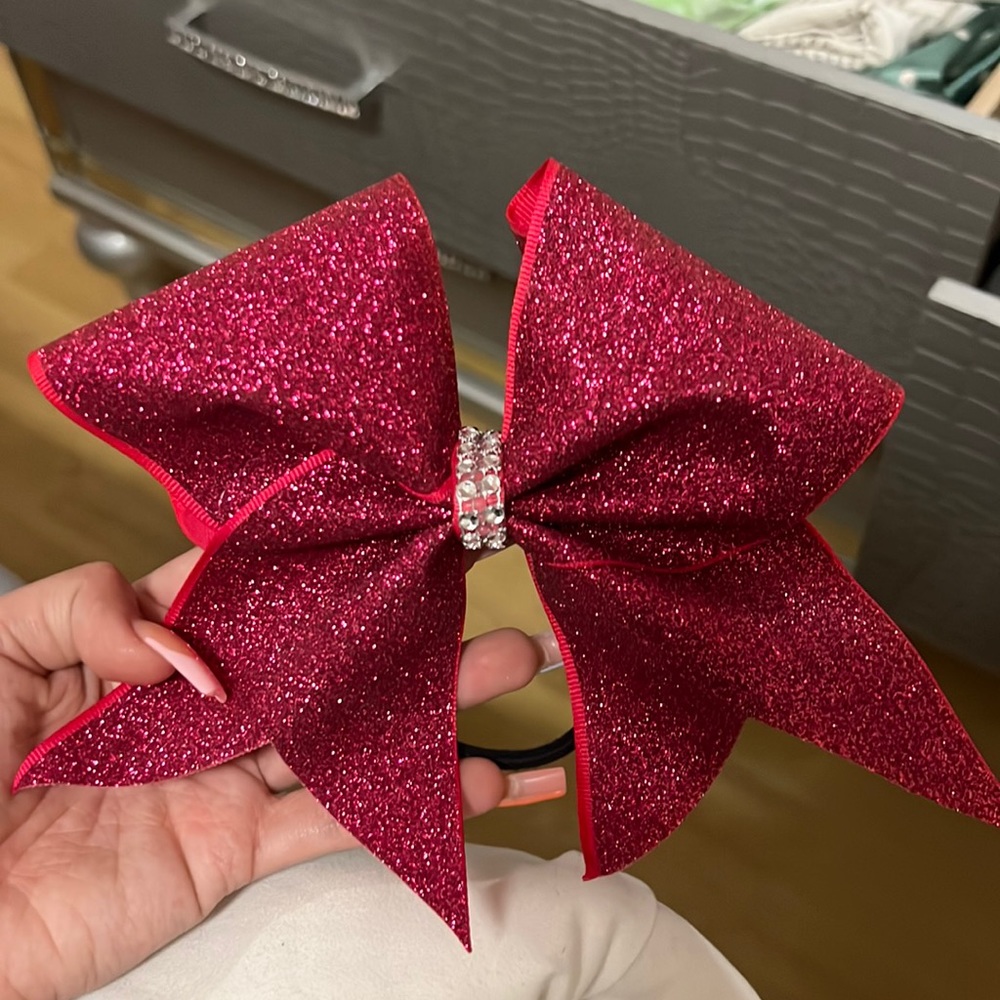 Pink Cheer Bow